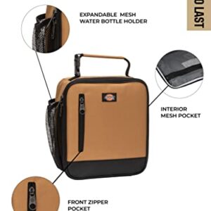 Dickies Basic Insulated Lunch Bag for Work, Thermal Reusable Office Lunch Box for Men, Women (Brown Duck)