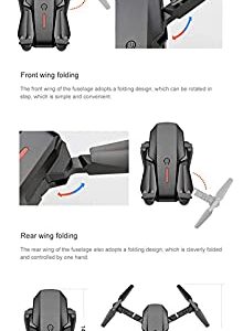 E88 Pro 4K Drones with Dual Camera for Adults, Kids And Beginners, Wifi FPV Foldable Drone Visual Positioning, Height Preservation RC Quadcopter, Auto Return, Carrying Case,1 battery,Single Camera