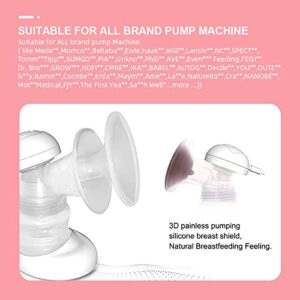 Horigen 3D Wide Neck Soft Breast Pump Parts for Horigen Pumps Spectra S1 Spectra S2 Medela Pumps, 29mm Flange Available (29mm)