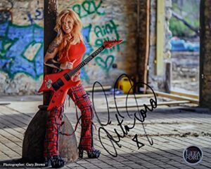 lita ford - hand signed 8" x 10" photograph graffiti - official
