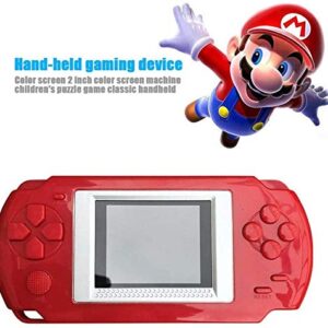 Elolicu Handheld Game Console for Kid Children, 2021 New Built in 268 Classic Retro Video Games 2 Inch Screen Portable Game Console Arcade Video Gaming Player System Best Birthday Gift for Kid (Red)