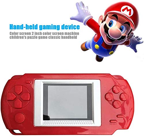 Elolicu Handheld Game Console for Kid Children, 2021 New Built in 268 Classic Retro Video Games 2 Inch Screen Portable Game Console Arcade Video Gaming Player System Best Birthday Gift for Kid (Red)