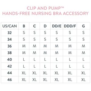 BRAVADO! DESIGNS Women’s Pumping Bra Hands Free | Clip and Pump | Pumping Accessory | Black | L