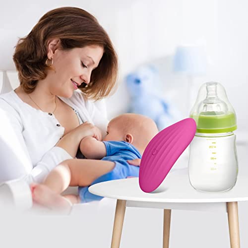 AL'OFA Lactation Massager for Breastfeeding, Pumping - Vibration for Improve Milk Flow, Breastfeeding Essentials-Seamless Waterproof 7 Modes - New Mom & Advanced(Rose)