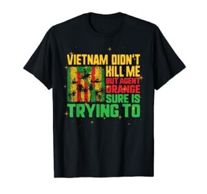 vietnam veterans day orange agent victims retired soldiers t-shirt