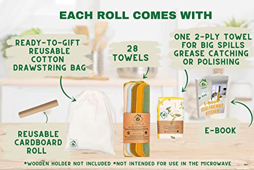 Reusable Paper Towels Washable Roll 29 Pack 12x11in, Reusable Baby Wipes, Washable Paper Towels Cloth, Paperless Paper Towels, Eco Friendly Paper Towels, Cloth Paper Towels, Reusable Napkins, Cotton