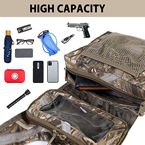 MYDAYS ATV Saddle Bag,Cargo Tank Phone Bag Storage Luggage for ATV UTV Snowmobile Motorcycle (Camo1)