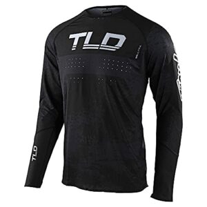 Troy Lee Designs SE Ultra Mens Jersey for Racing Motocross Dirt Bike, 4 Wheeler or ATV. Racing Day Performance. Adult, Unisex - Black/Charcoal, 2X