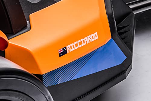 DAKOTT McLaren Electric Go Kart for Kids Ages 6-12, Up to 154 lbs, 24V 4-Wheel Electric Go Cart, 5-9 MPH Speed W/Drift Function, Orange, Large