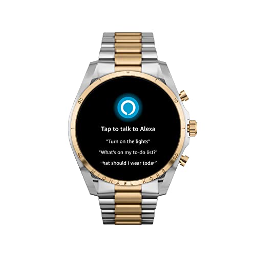 Michael Kors Men's & Women's Gen 6 44mm Touchscreen Smart Watch with Alexa Built-In, Fitness Tracker, Sleep Tracker, Heart Rate Monitor, GPS, Music Control, Smartphone Notifications (Model: MKT5133V)