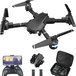 Drone with Camera for Adults, ATTOP 1080P Live Video 120° Wide Angle APP-Controlled Camera Drone for Kids 8-12, Beginner Friendly with 1 Key Fly/Land/Return, Remote/Voice/Gesture/Gravity Control, FPV Drone w/ Safe Emergency Stop, 360° Flip, VR Mode, Carry