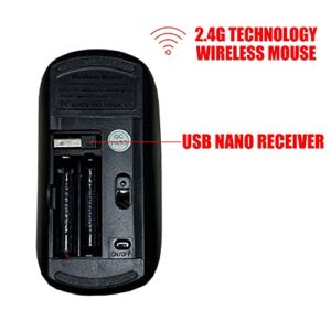 2.4G Wireless Mouse with Cute Pattern Design for All Laptops and Desktops with Nano Receiver - Mouse Cute Cartoon mice