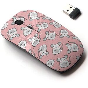 2.4g wireless mouse with cute pattern design for all laptops and desktops with nano receiver - mouse cute cartoon mice