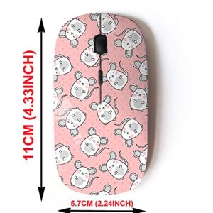 2.4G Wireless Mouse with Cute Pattern Design for All Laptops and Desktops with Nano Receiver - Mouse Cute Cartoon mice