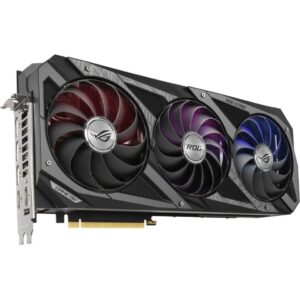 ASUS ROG Strix NVIDIA GeForce RTX 3080 V2 OC Edition Gaming Graphics Card (PCIe 4.0, 10GB GDDR6X, LHR, HDMI 2.1, DisplayPort 1.4a, Axial-tech Fan Design, 2.9-Slot, Super Alloy Power II, GPU Tweak II)