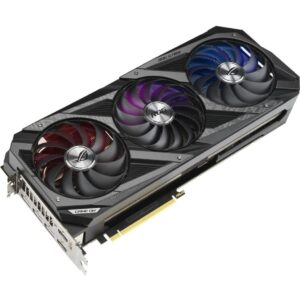 ASUS ROG Strix NVIDIA GeForce RTX 3080 V2 OC Edition Gaming Graphics Card (PCIe 4.0, 10GB GDDR6X, LHR, HDMI 2.1, DisplayPort 1.4a, Axial-tech Fan Design, 2.9-Slot, Super Alloy Power II, GPU Tweak II)