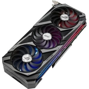 ASUS ROG Strix NVIDIA GeForce RTX 3080 V2 OC Edition Gaming Graphics Card (PCIe 4.0, 10GB GDDR6X, LHR, HDMI 2.1, DisplayPort 1.4a, Axial-tech Fan Design, 2.9-Slot, Super Alloy Power II, GPU Tweak II)