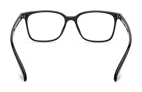 Kenneth Cole REACTION unisex adult Kc1503-b Blue Light Blocking Eyewear Frames, Shiny Black, 52mm US