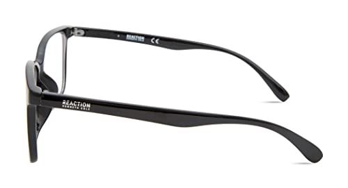 Kenneth Cole REACTION unisex adult Kc1503-b Blue Light Blocking Eyewear Frames, Shiny Black, 52mm US