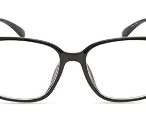 Kenneth Cole REACTION unisex adult Kc1503-b Blue Light Blocking Eyewear Frames, Shiny Black, 52mm US