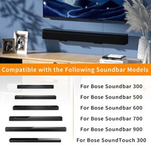 Soundbar Wall Mount for Bose WB-300 SoundTouch 300 Soundbar 500 Soundbar 600 Soundbar 700 Soundbar 900 Soundbar Mount, Sound Bar Mount for Bose Soundbar Mounting Bracket Under TV with Hardware Kit