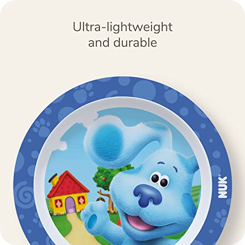 NUK Blue's Clues Kids Plate – BPA-Free Plastic Plate for Toddlers 12+ Months