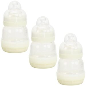 iconikal anti-colic vented baby feeding bottle, 4-ounce, 3-pack