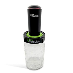 Burp Lids Automatic Pump | for Curing, Harvesting & Automatic Burping | Fits All Wide Mouth Jars