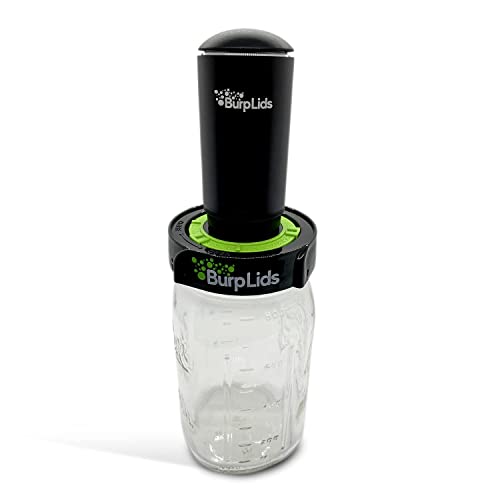 Burp Lids Automatic Pump | for Curing, Harvesting & Automatic Burping | Fits All Wide Mouth Jars