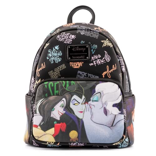 Loungefly Disney Villains Club Womens Double Strap Shoulder Bag Purse