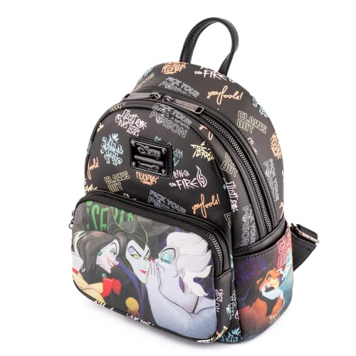 Loungefly Disney Villains Club Womens Double Strap Shoulder Bag Purse