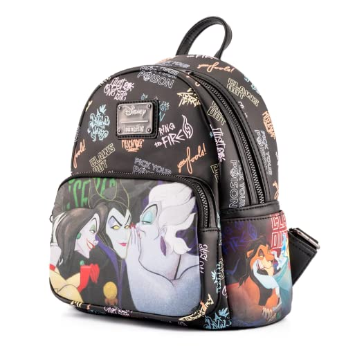 Loungefly Disney Villains Club Womens Double Strap Shoulder Bag Purse