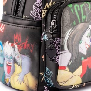 Loungefly Disney Villains Club Womens Double Strap Shoulder Bag Purse