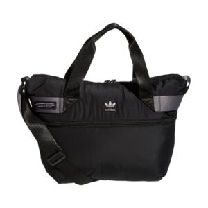 adidas originals puffer shopper tote bag, black, one size