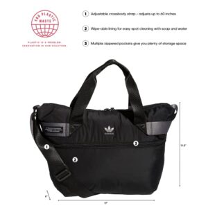 adidas Originals Puffer Shopper Tote Bag, Black, One Size