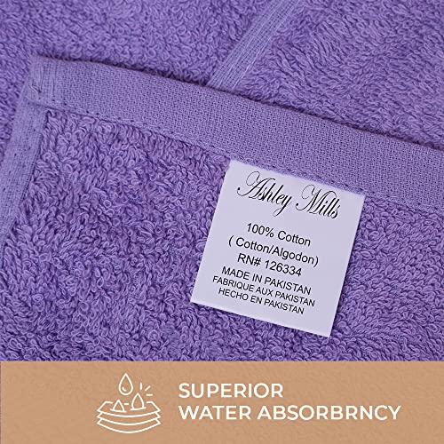 Ashley Mills Bath Towels Set of 6-400 GSM Super Soft Cotton Towels, Quick Dry, Highly Absorbent Spa Hotel Towels for Bathroom | Bath Towels 28"x55" - Multi Colors