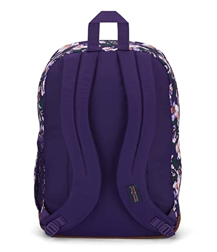 JanSport Cool Backpack, with 15-inch Laptop Sleeve, Purple Petals - Large Computer Bag Rucksack with 2 Compartments, Ergonomic Straps - Bag for Men, Women