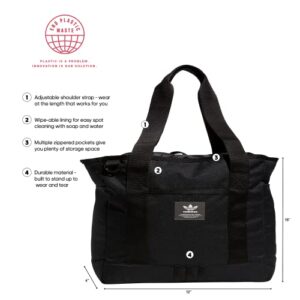 adidas Originals Sport Tote Bag, Black/Granite Grey, One Size