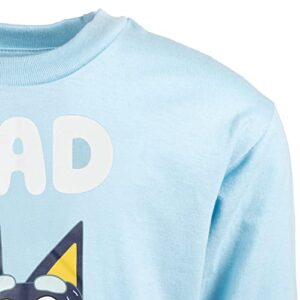 Bluey Dad Mens Long Sleeve Graphic T-Shirt Bandit Large