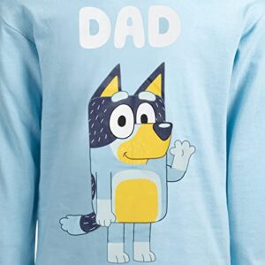 Bluey Dad Mens Long Sleeve Graphic T-Shirt Bandit Large