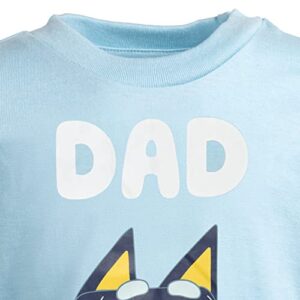 Bluey Dad Mens Long Sleeve Graphic T-Shirt Bandit Large