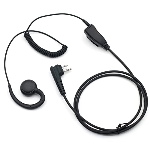 HKLN4604 HKLN4604A HKLN4604B Radio Earpiece with Mic for Motorola Radios CP185 CP200D CLS1110 CLS1410 DTR700 DTR620 RDV5100 RDM2020 RDU4160 RMU2080D Replaces Headset RLN6423