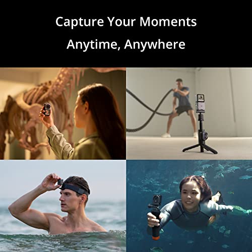 DJI Action 2 Dual-Screen Combo WITHOUT Magnetic Protective Case, 4K Action Camera with Dual OLED Touchscreens, 155° FOV, Magnetic Attachments, Stabilization Technology, Underwater Camera Ideal
