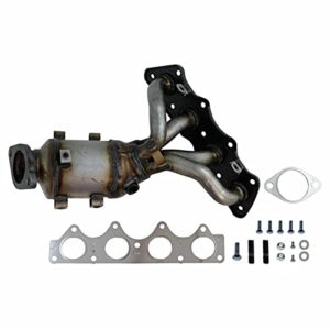 autoshack emcc774893 exhaust manifold catalytic converter direct fit replacement for 2012-2019 kia soul rio 2011-2019 hyundai accent 2012 2013 2014 2015 2016 2017 veloster 1.6l fwd (epa compliant)
