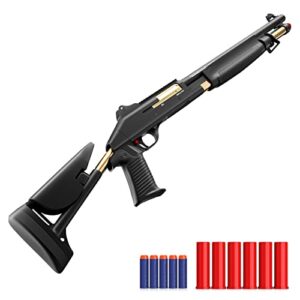 toy gun, airsoft shotguns for family,pumping actions toy shotguns ，expression for love boy shooting soft bullet gun, shooting game, parent-child game,l'38 inch throwing shell firing soft bullet,
