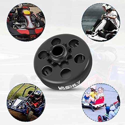 VASHLY Go Kart Clutch 3/4" Bore 10 Tooth for #40/41/420 Chain Predator 212 Centrifugal Clutch 10T for Go Kart Minibike and Fun Kart Engine