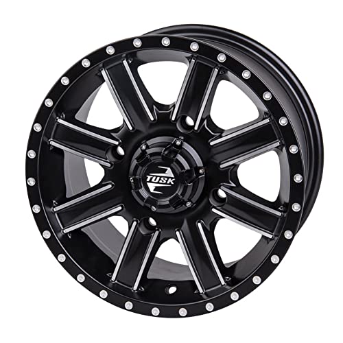 Tusk Terraform ATV/UTV Tire & Wheel Kit Front 25x8-12 - Rear 25x10-12 on 4/110 Tusk Cascade Wheels 4/110 12x7 5.0 + 2.0