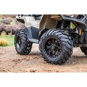 Tusk Terraform ATV/UTV Tire & Wheel Kit Front 25x8-12 - Rear 25x10-12 on 4/110 Tusk Cascade Wheels 4/110 12x7 5.0 + 2.0