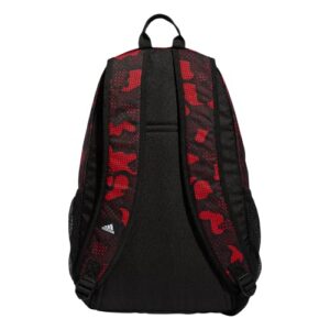 adidas Foundation 6 Backpack, Nomad Digi Camo Vivid Red-Black/Black/Silver Metallic, One Size