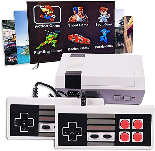 Classic Game Consoles,Retro Game Console with 620 Built in Games with 2 NES Classic Controllers, Connected to The TV Mini NES Classic Edition,The Best Gift for Kids and Adults